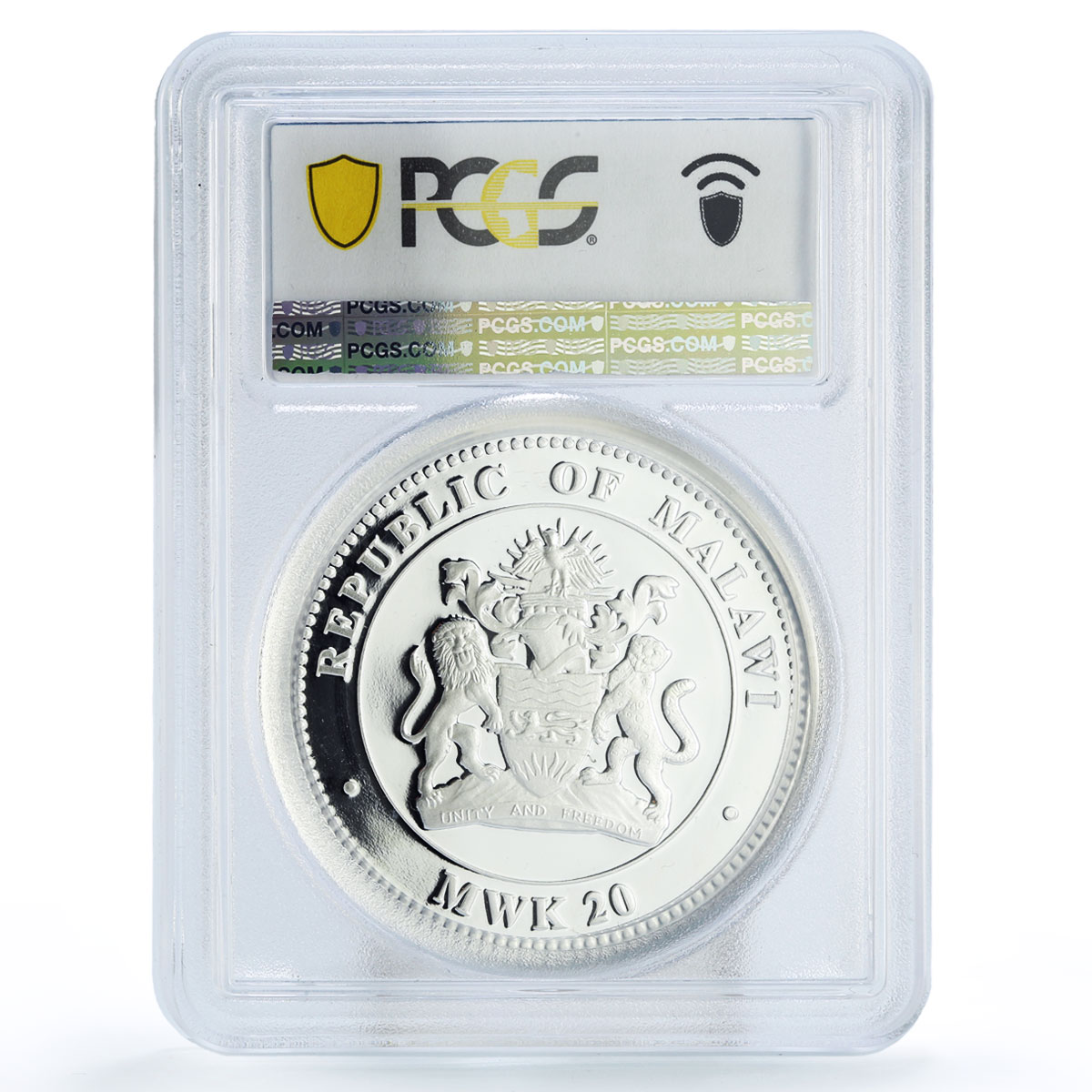 Malawi 20 kwacha Lunar Calendar Fu Tiger Year PR69 PCGS silver coin 2010