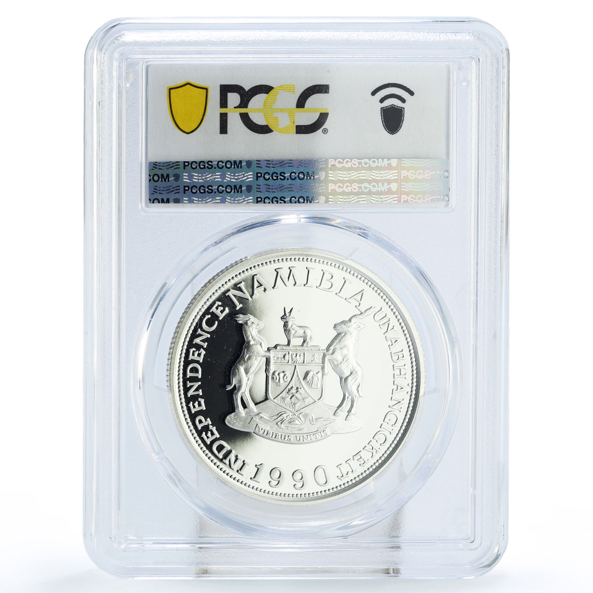 Namibia 10 dollars Independence Archer ESSAI X#E4 PR68 PCGS silver coin 1990