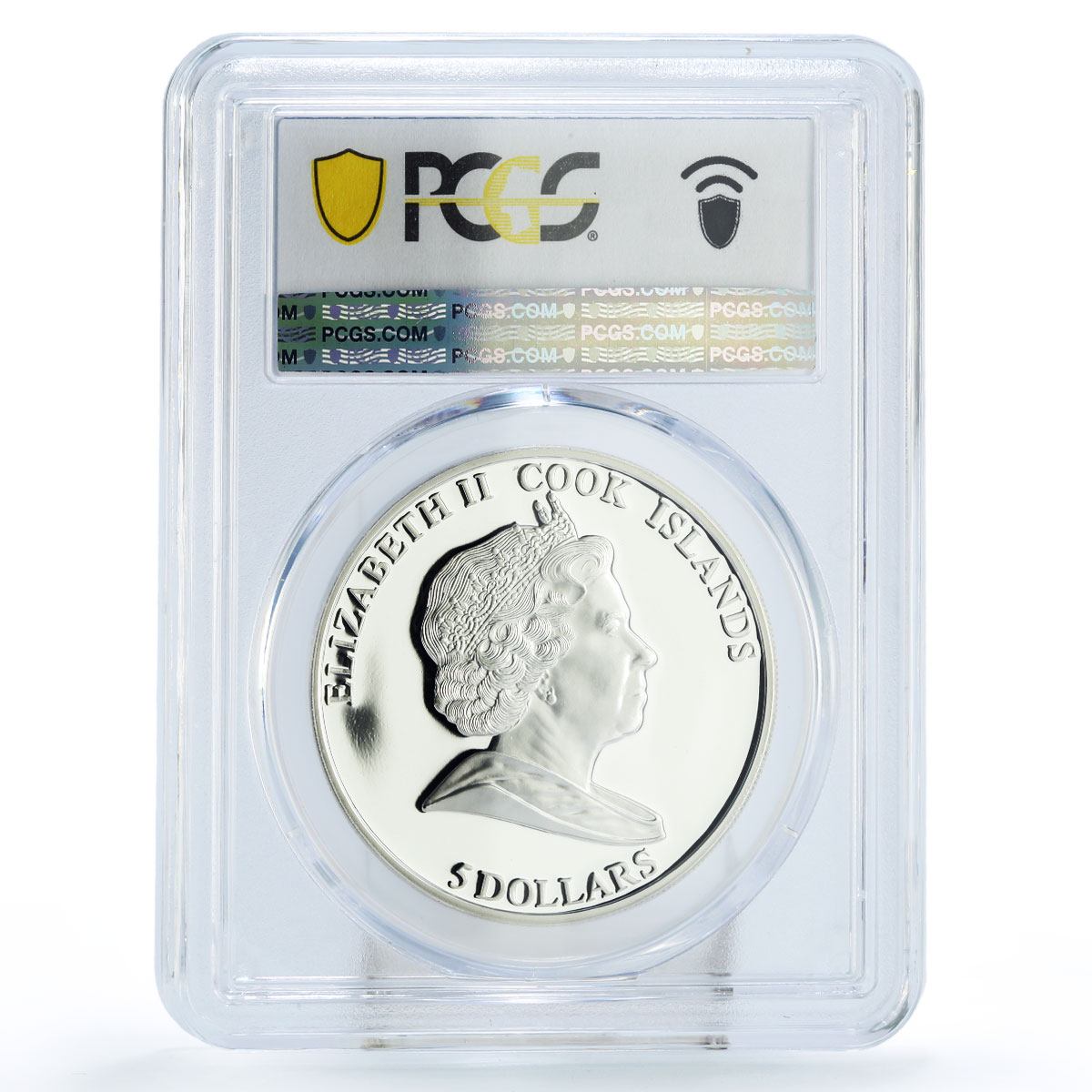 Cook Islands 5 dollars Terminator 2 In Flames Cinema PR69 PCGS silver coin 2011