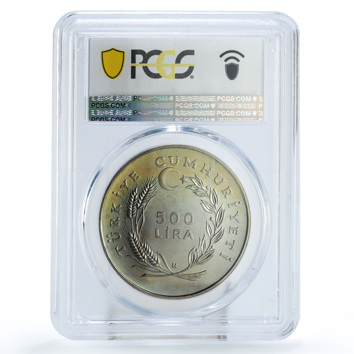 Turkiye 500 lira FAO World Food Day Fisheries Conference MS67 PCGS Ni coin 1984