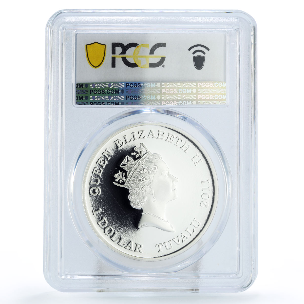 Tuvalu 1 dollar Conservation Wildlife Spider Fauna PR69 PCGS silver coin 2011