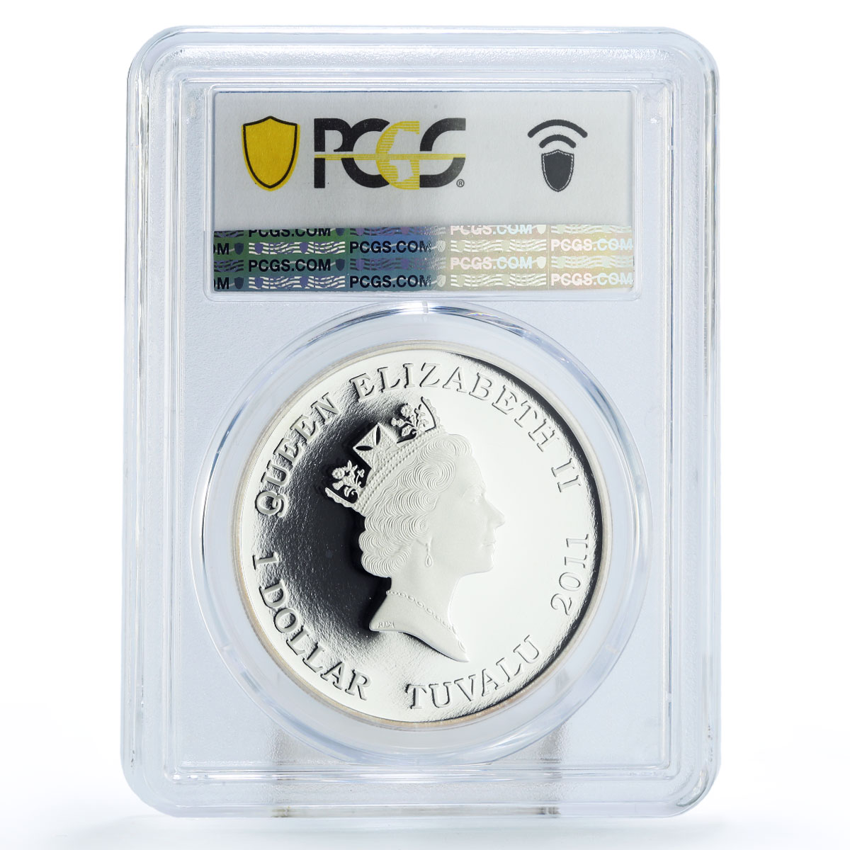Tuvalu 1 dollar Working Dogs Animals Beagle Plane PR69 PCGS silver coin 2011