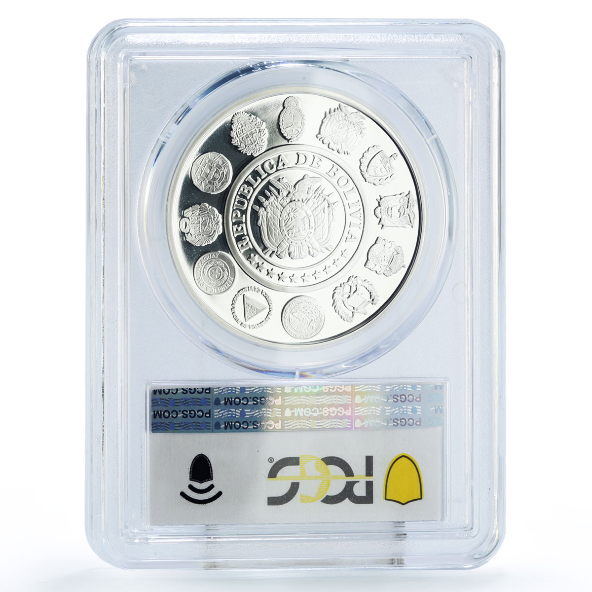 Bolivia 10 bolivianos Ibero-American Dances Diablada PR70 PCGS silver coin 1997