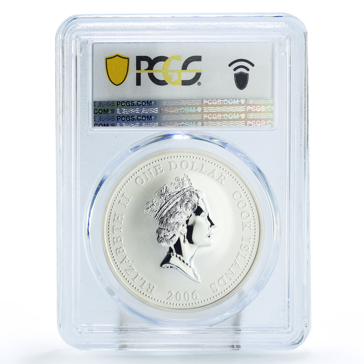 Cook Islands 1 dollar Fire Engines Cars Garford 15 MS69 PCGS silver coin 2006