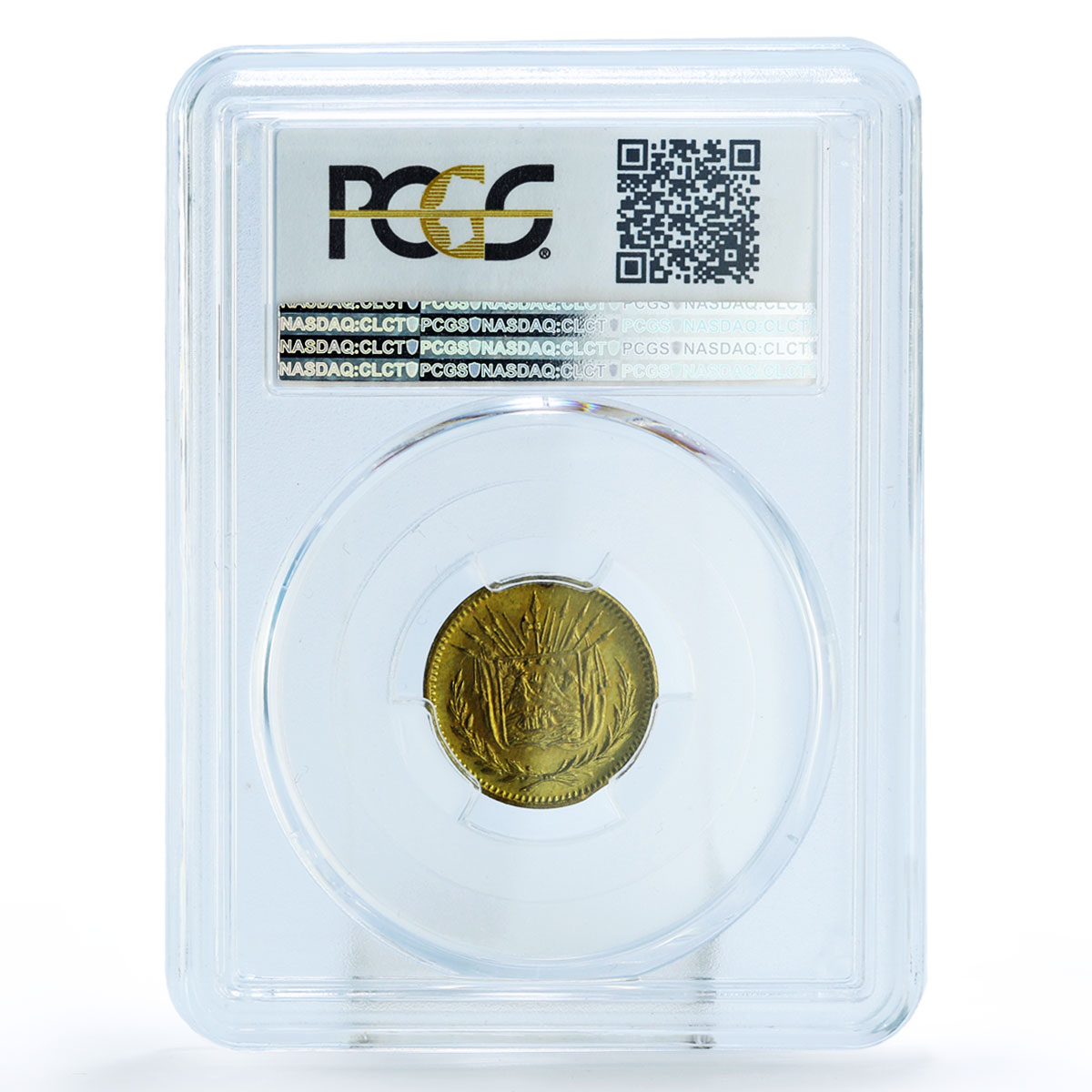 Costa Rica Republic Token Letter N Mark Rulau CR63 MS65 PCGS bronze ND 1848