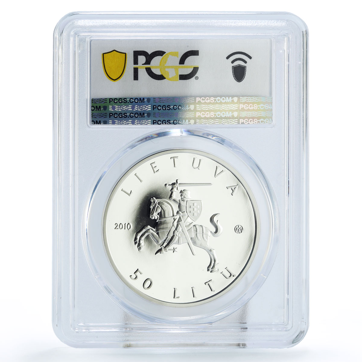 Lithuania 50 litu Conservation Misgurnus Fish Fauna PR68 PCGS silver coin 2010