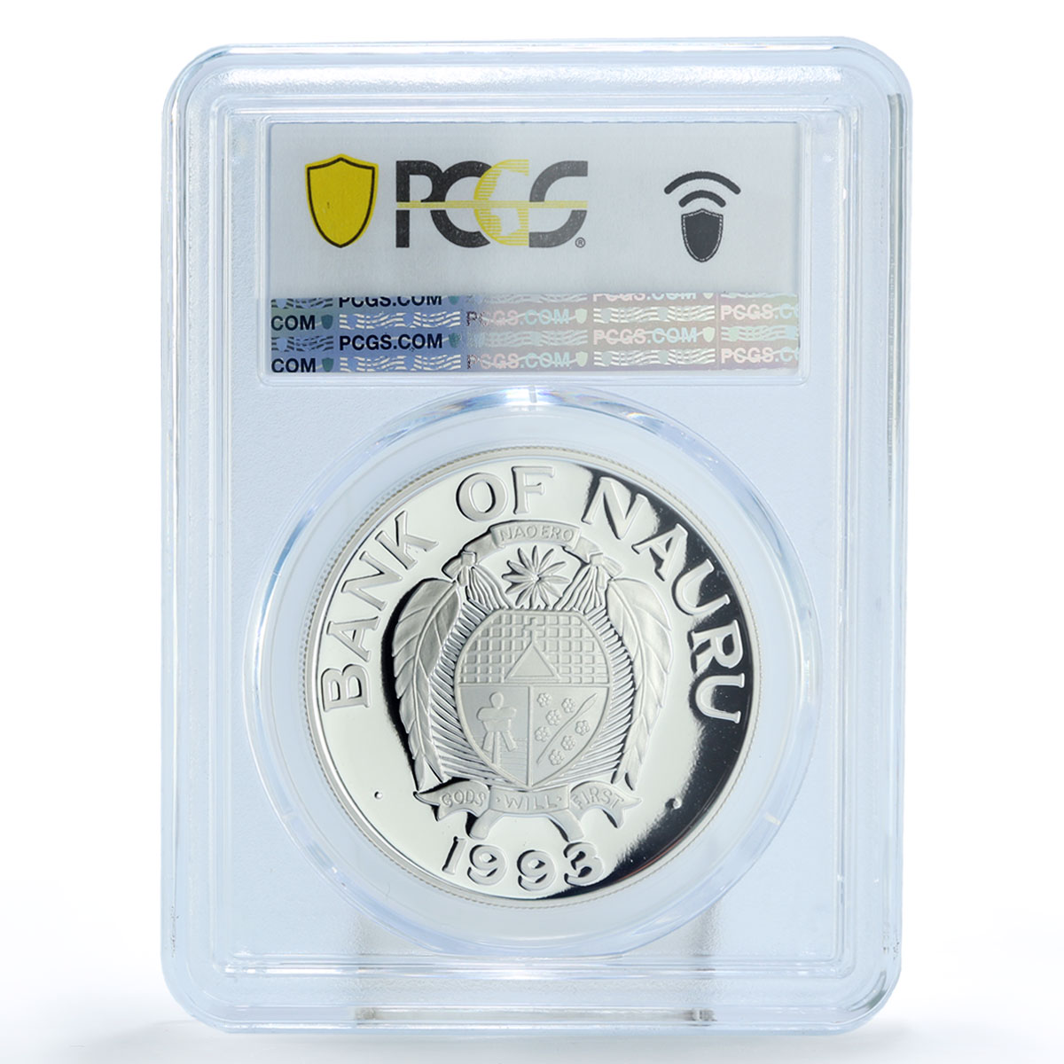 Nauru 10 dollars Conservation Wildlife Songbird Fauna PR70 PCGS silver coin 1993