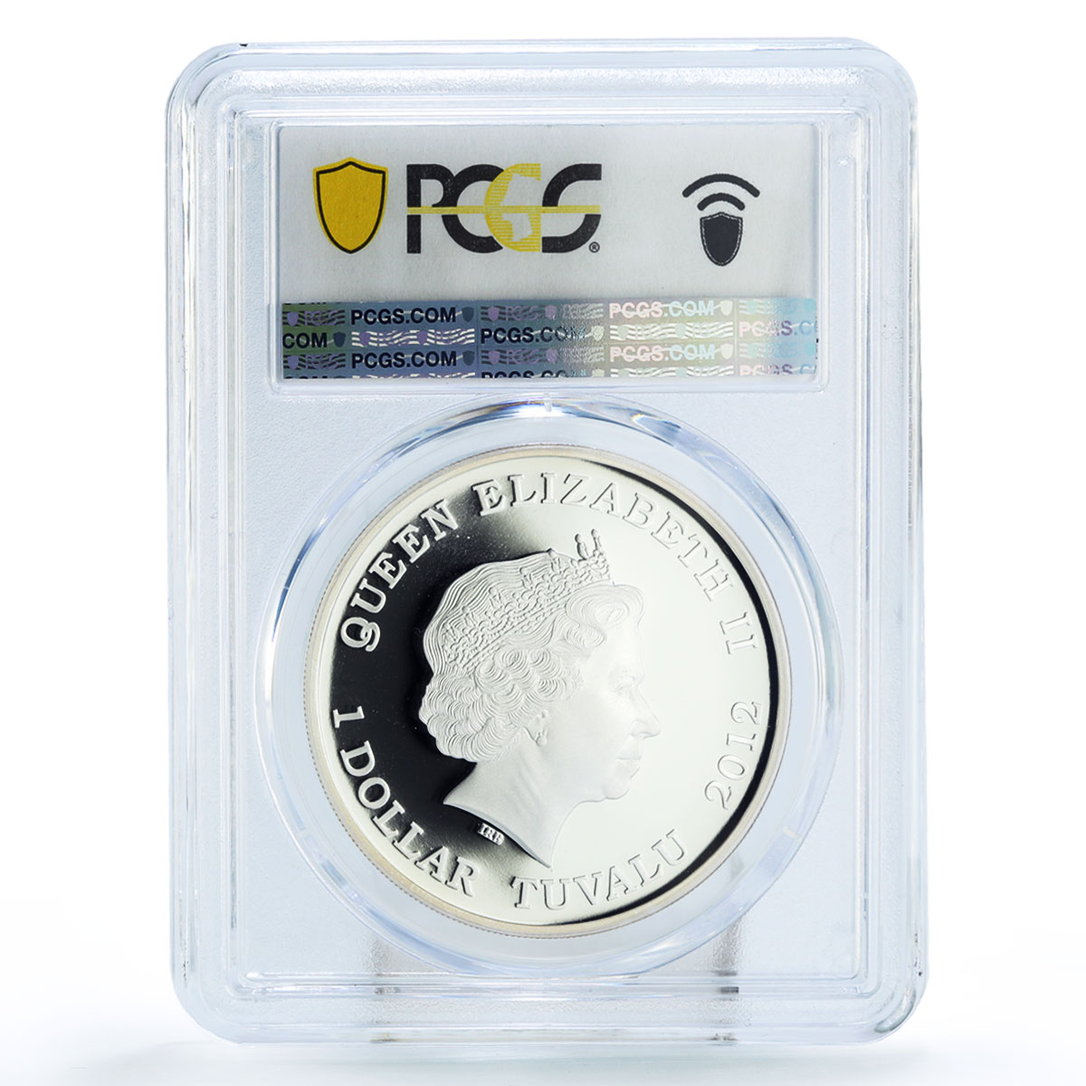 Tuvalu 1 dollar Conservation Wildlife Siberian Tiger PR70 PCGS silver coin 2012