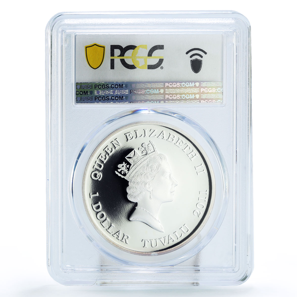 Tuvalu 1 dollar Conservation Wildlife Giant Panda PR69 PCGS silver coin 2011