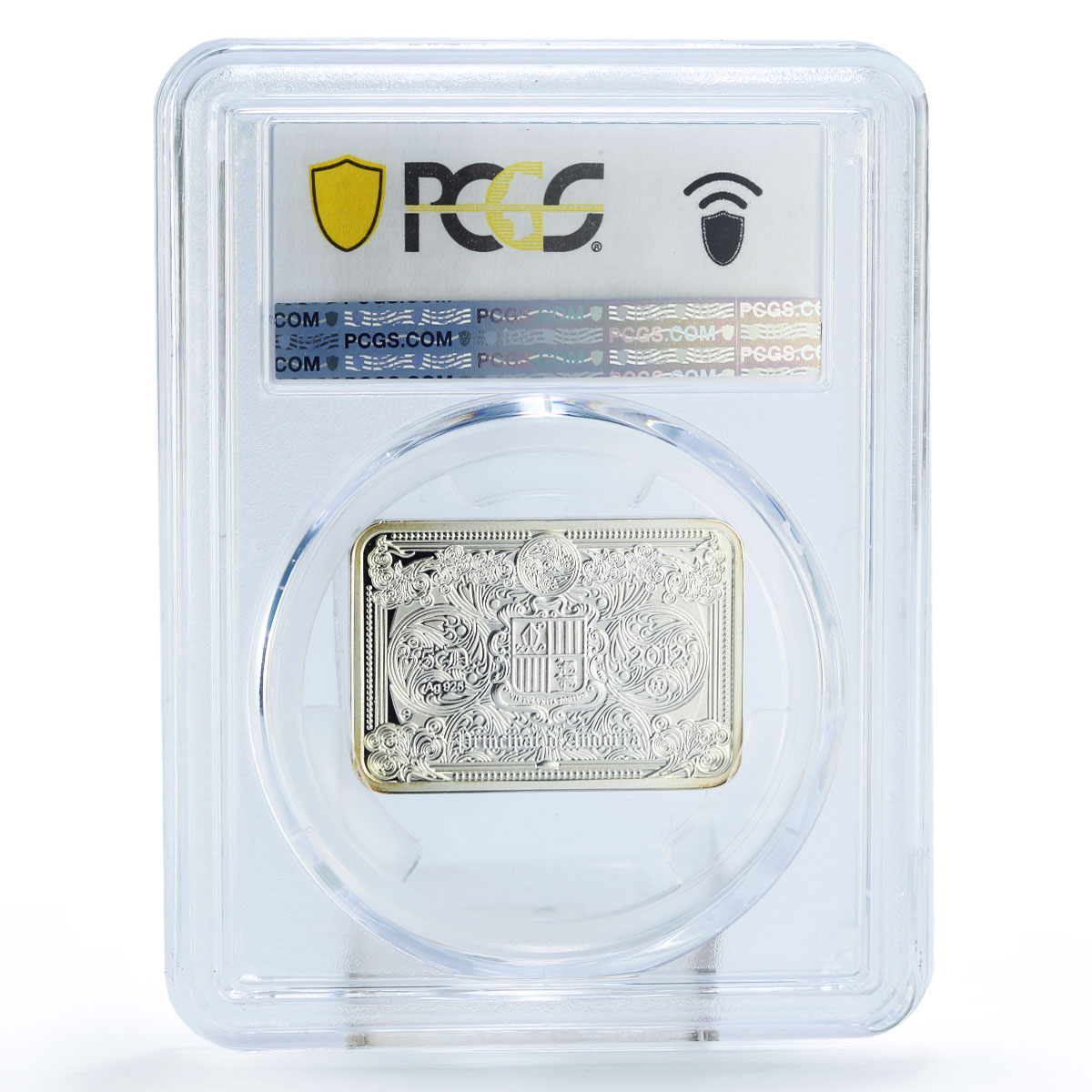 Andorra 5 diners Jesus Christ Miracles Feeding Multitude PR68 PCGS Ag coin 2012