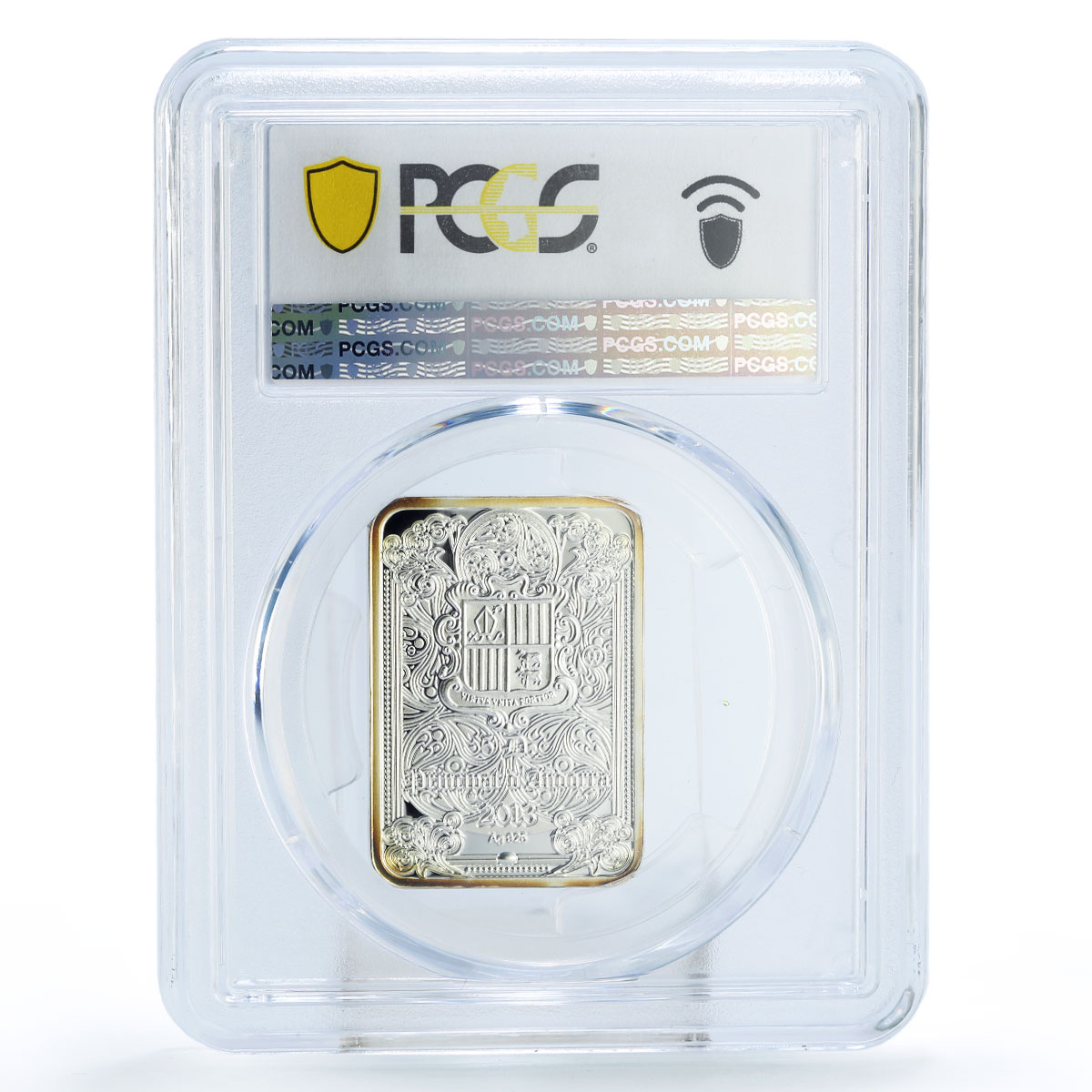 Andorra 5 diners Jesus Christ Miracles Blind Healing PR69 PCGS silver coin 2013