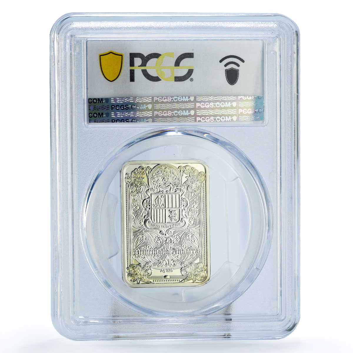 Andorra 5 diners Jesus Christ Miracles Water Walking PR68 PCGS silver coin 2013