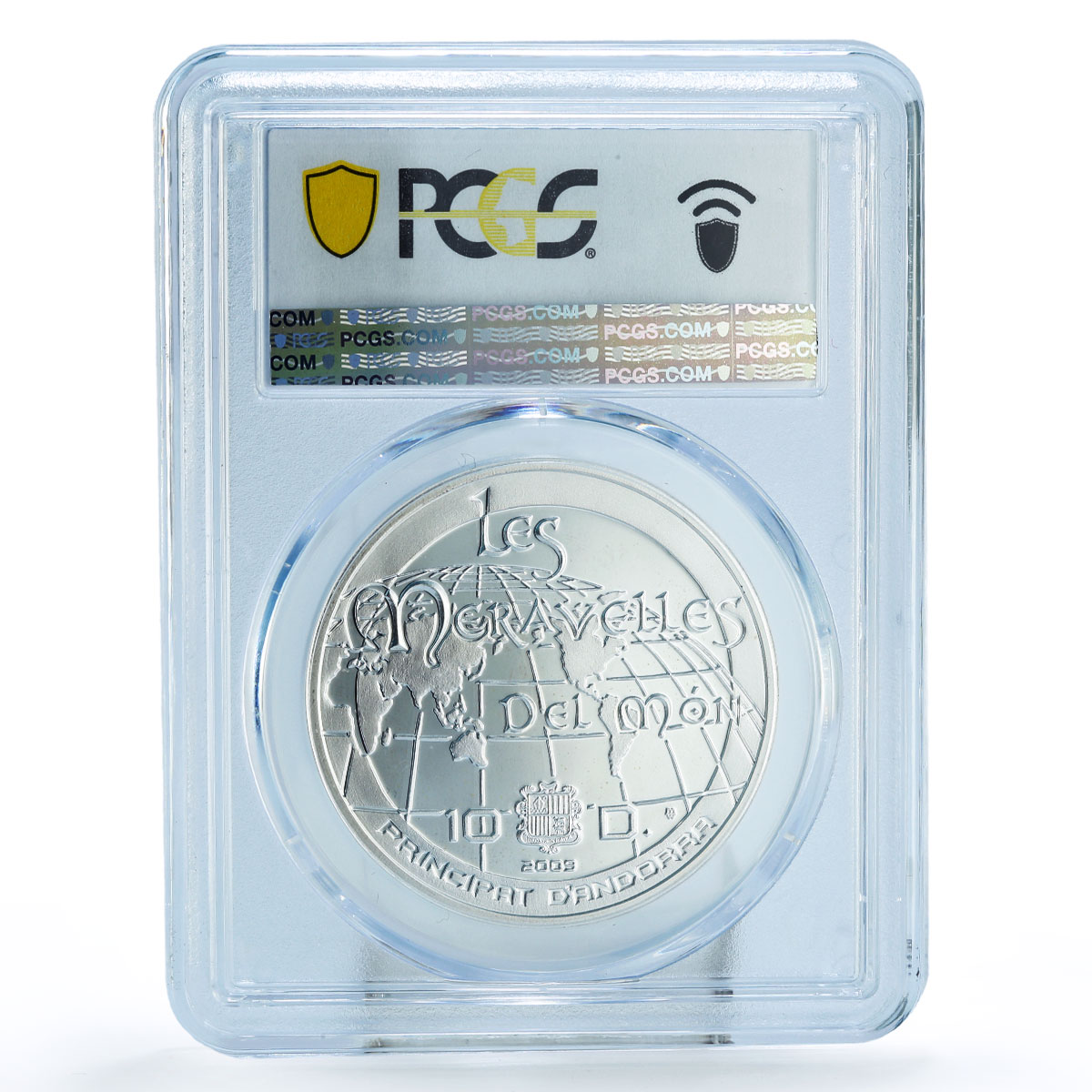 Andorra 10 diners World Wonders Peru Machu Picchu PR69 PCGS silver coin 2009