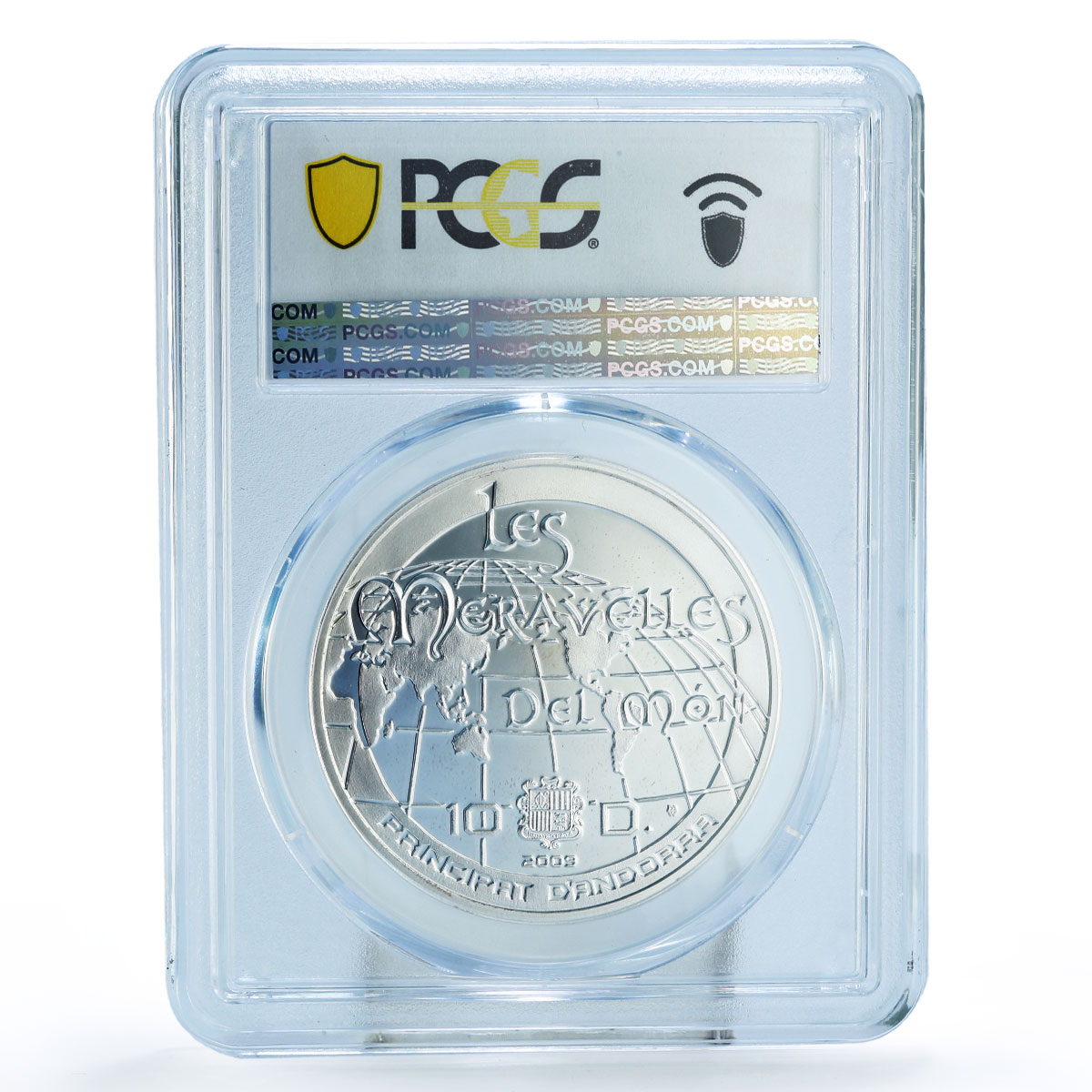Andorra 10 diners World Wonders Mexico Chichen Itza PR69 PCGS silver coin 2009
