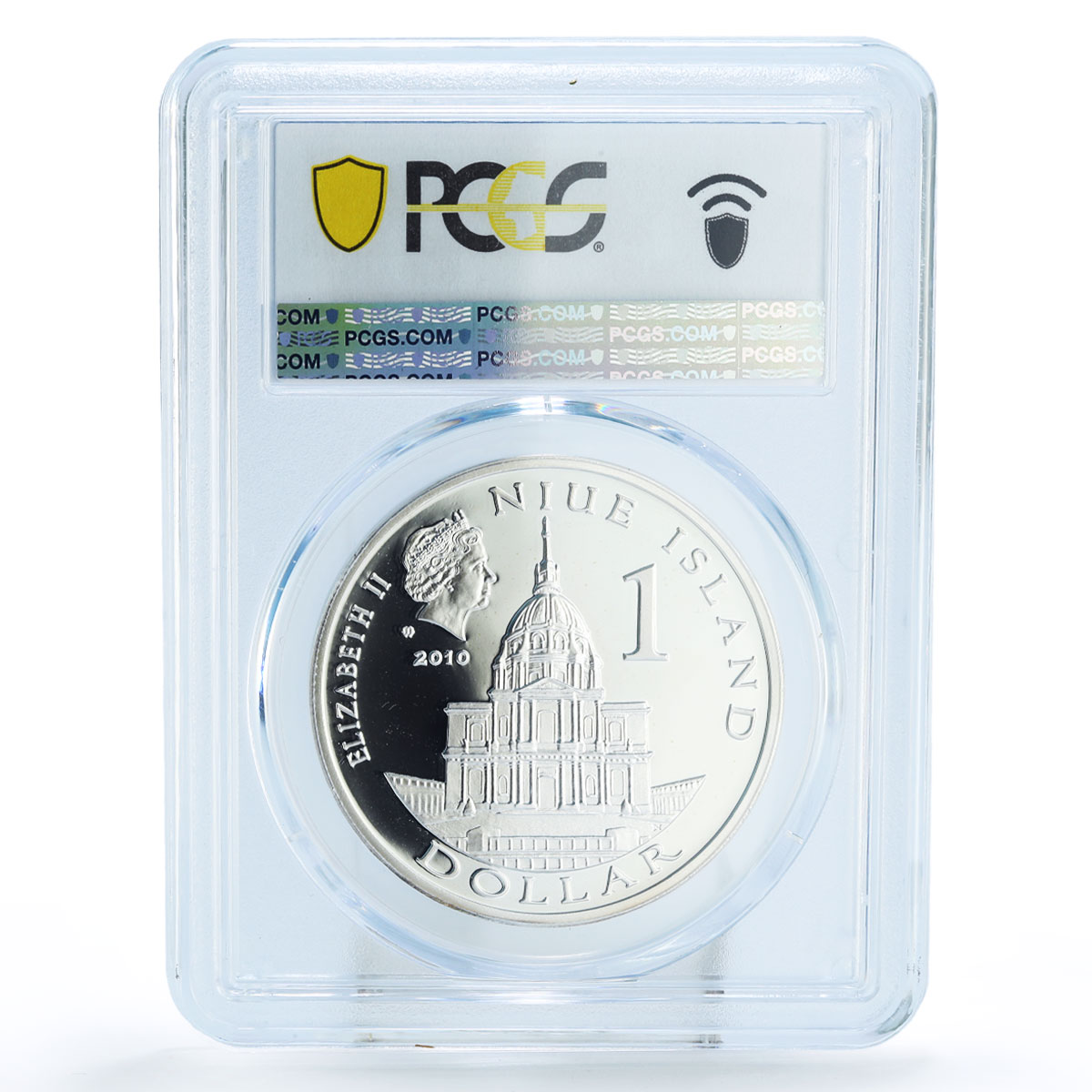 Niue 1 dollar Great Commanders Napoleon Bonaparte PR68 PCGS silver coin 2010