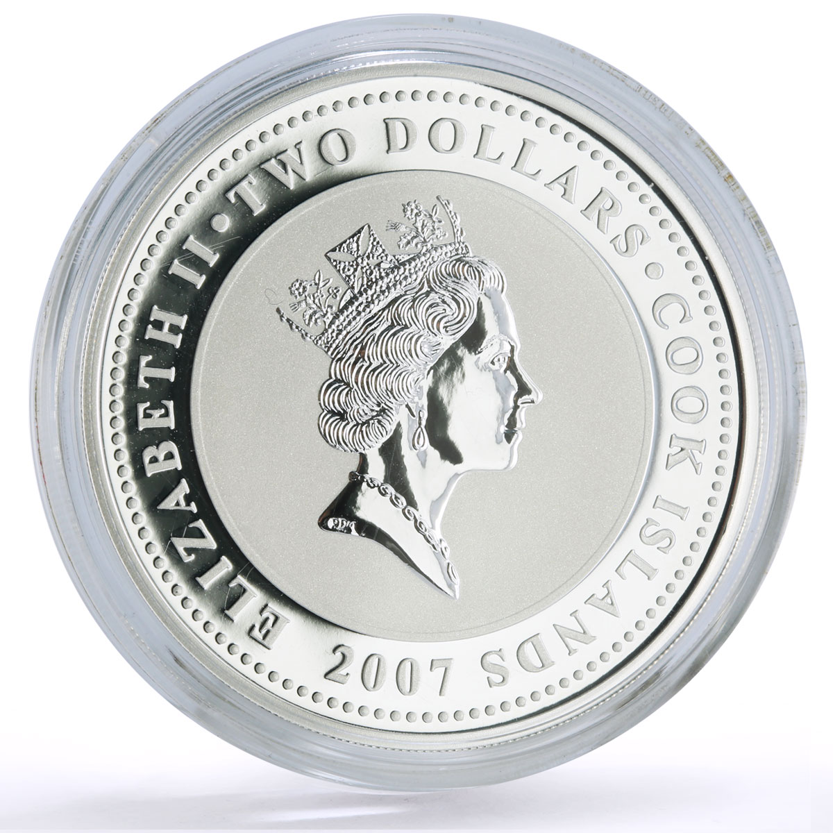 Cook Islands 2 dollars Sherlock Holmes Adventures Movies Cinema silver coin 2007