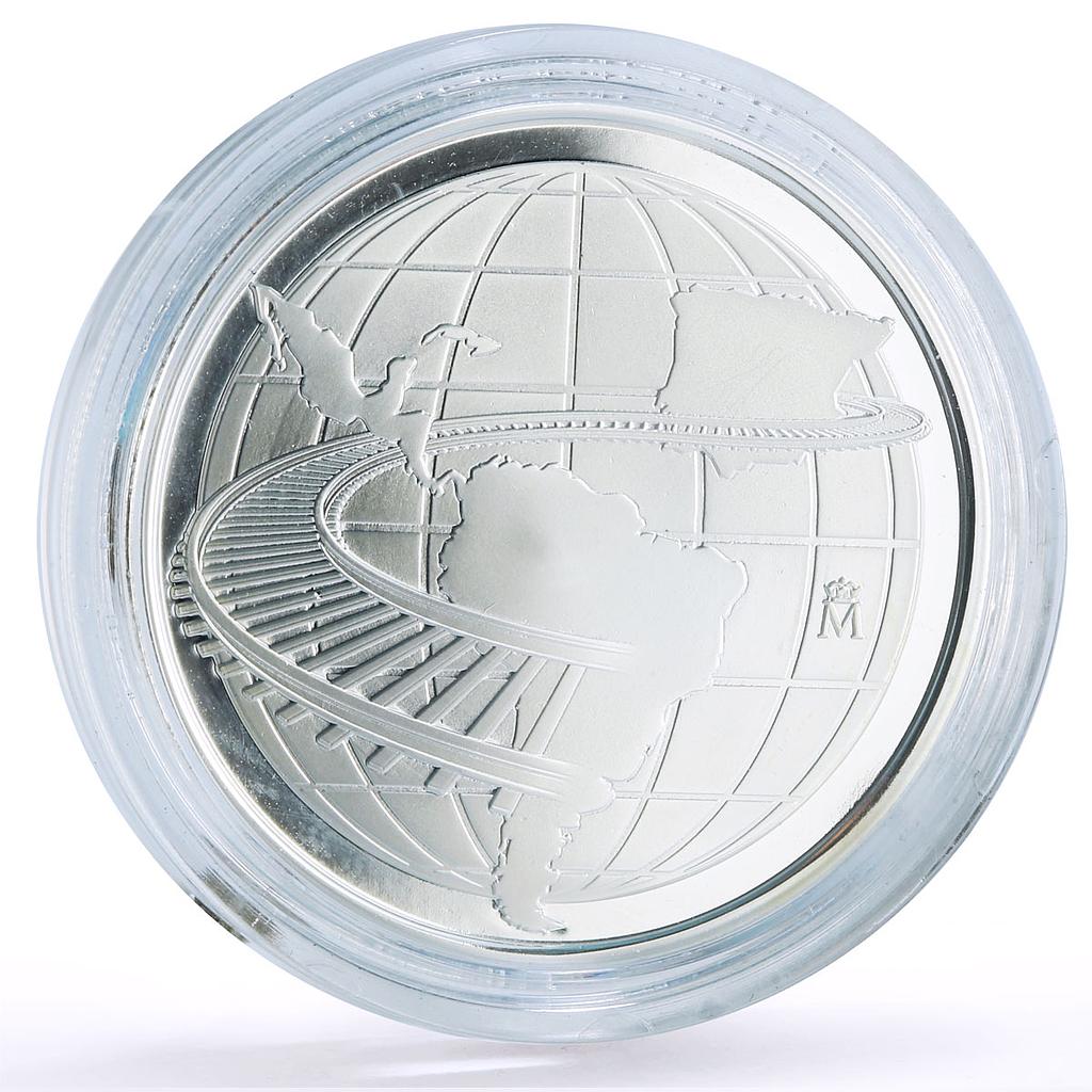 Spain Ibero-American Ferrocariles Historicos Railways History silver medal 2020