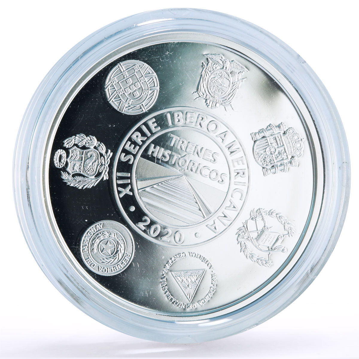 Spain Ibero-American Ferrocariles Historicos Railways History silver medal 2020