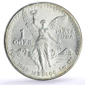 Mexico 1 onza Libertad Angel of Independence silver coin 1982