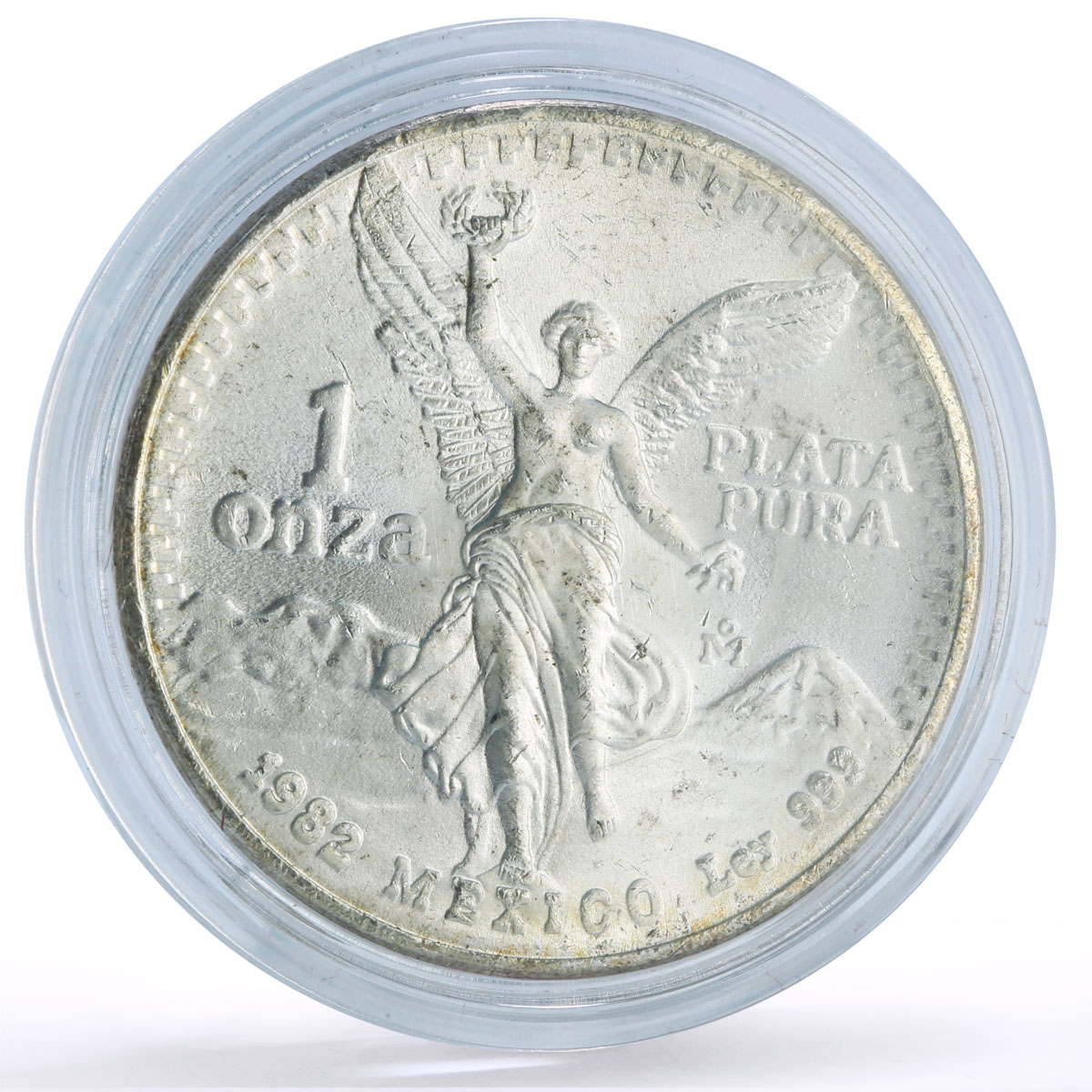 Mexico 1 onza Libertad Angel of Independence silver coin 1982