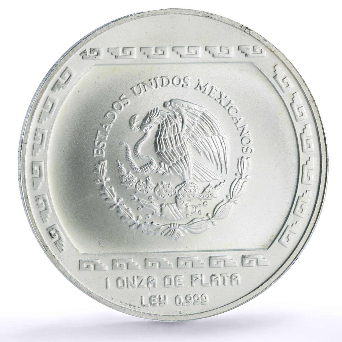 Mexico 5 pesos Precolombina Anciano Brasero Statue Mark Right silver coin 1993