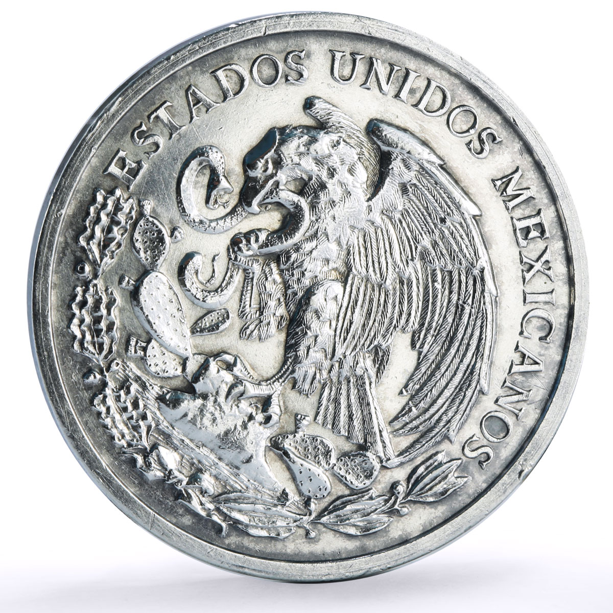 Mexico Puebla Battle General Zaragoza Horseman silver token medal coin 1962