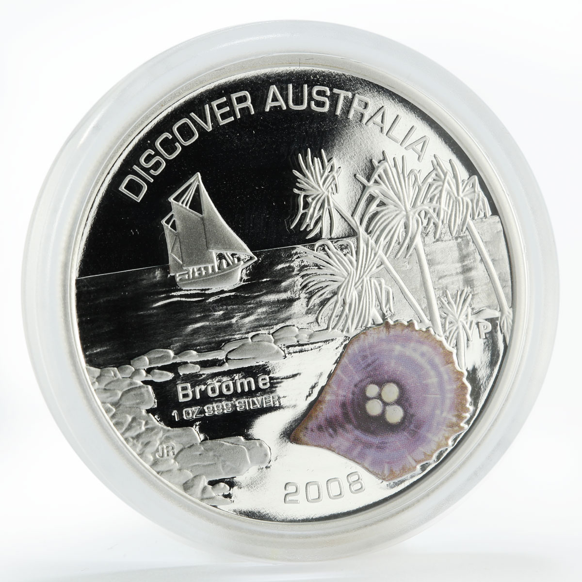 Australia set 5 coins Disciver Darvin Broome Kakadu Brisbane Hobart silver 2008