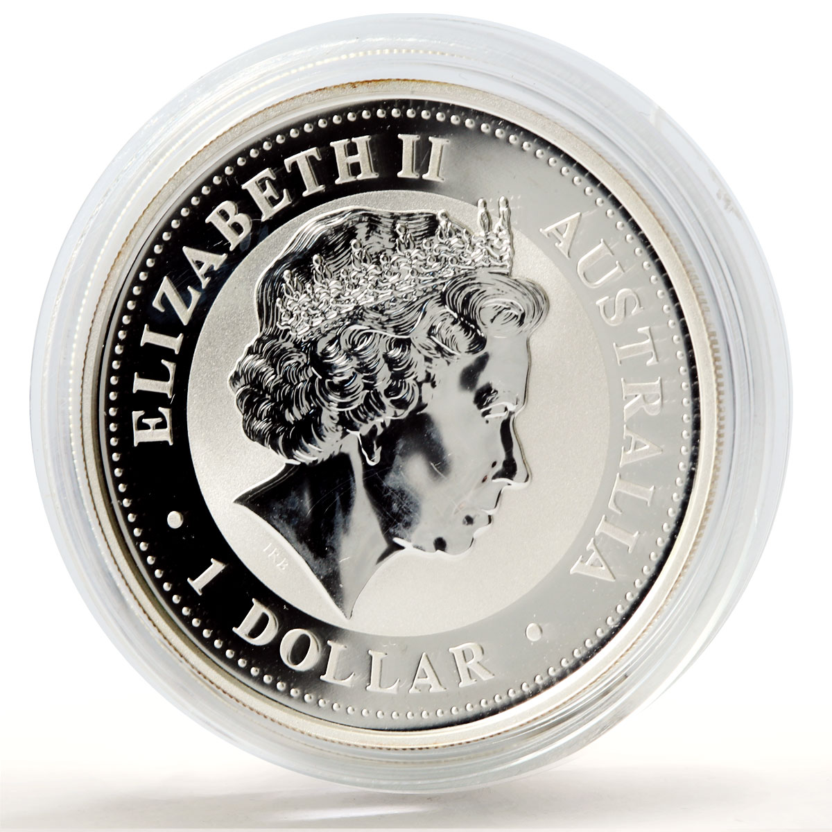 Australia 1 dollar Lunar Calendar series I Year of the Monkey silver coin 2004