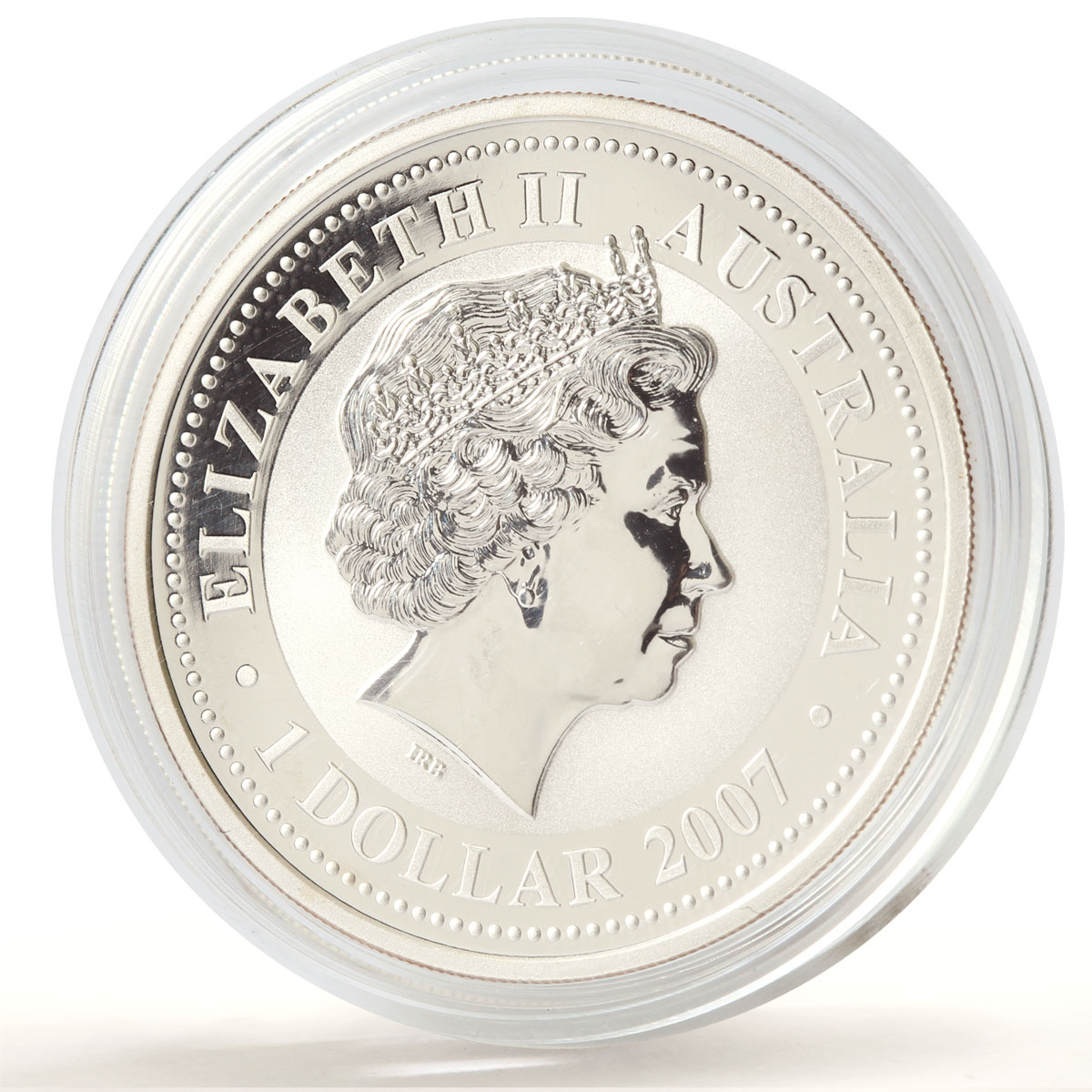 Australia 1 dollar Lunar Calendar series I Year of the Tiger silver coin 2010
