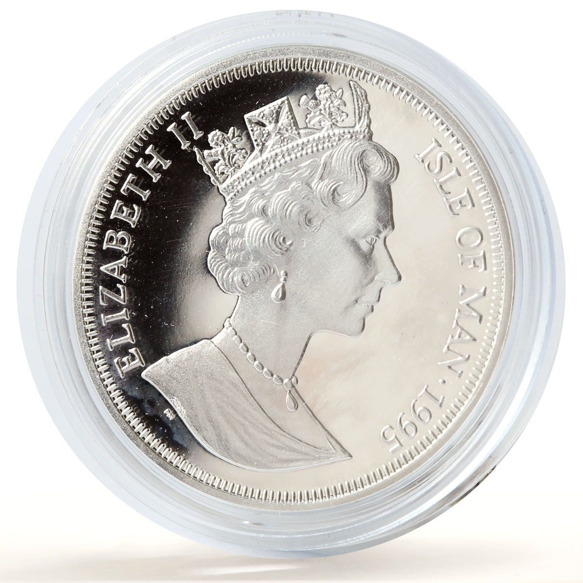 Isle of Man 1 crown Preserve Planet Earth Otter Fauna proof silver coin 1995