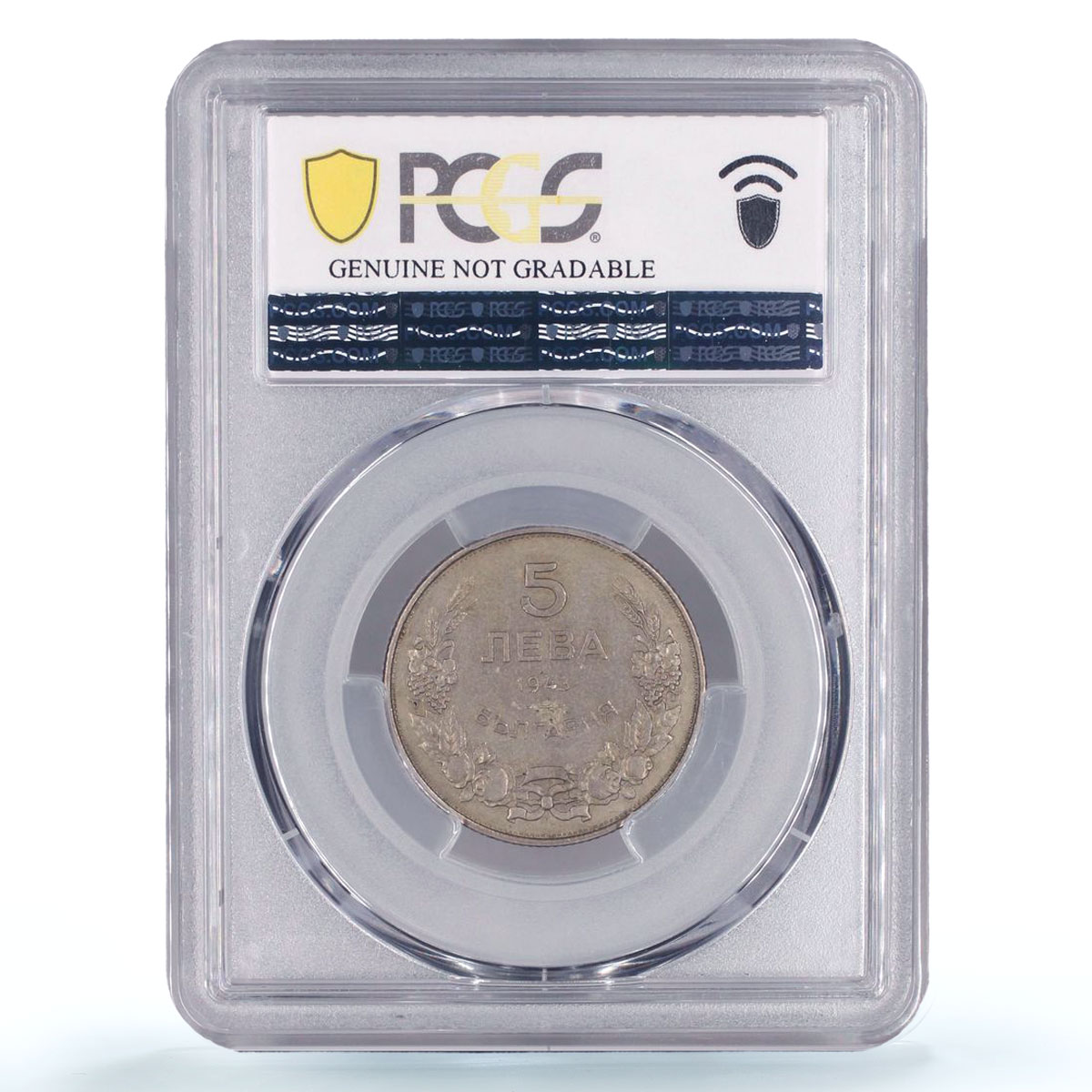 Bulgaria 5 leva Regular Coinage Horseman Khan Krum AU PCGS NiSteel coin 1946