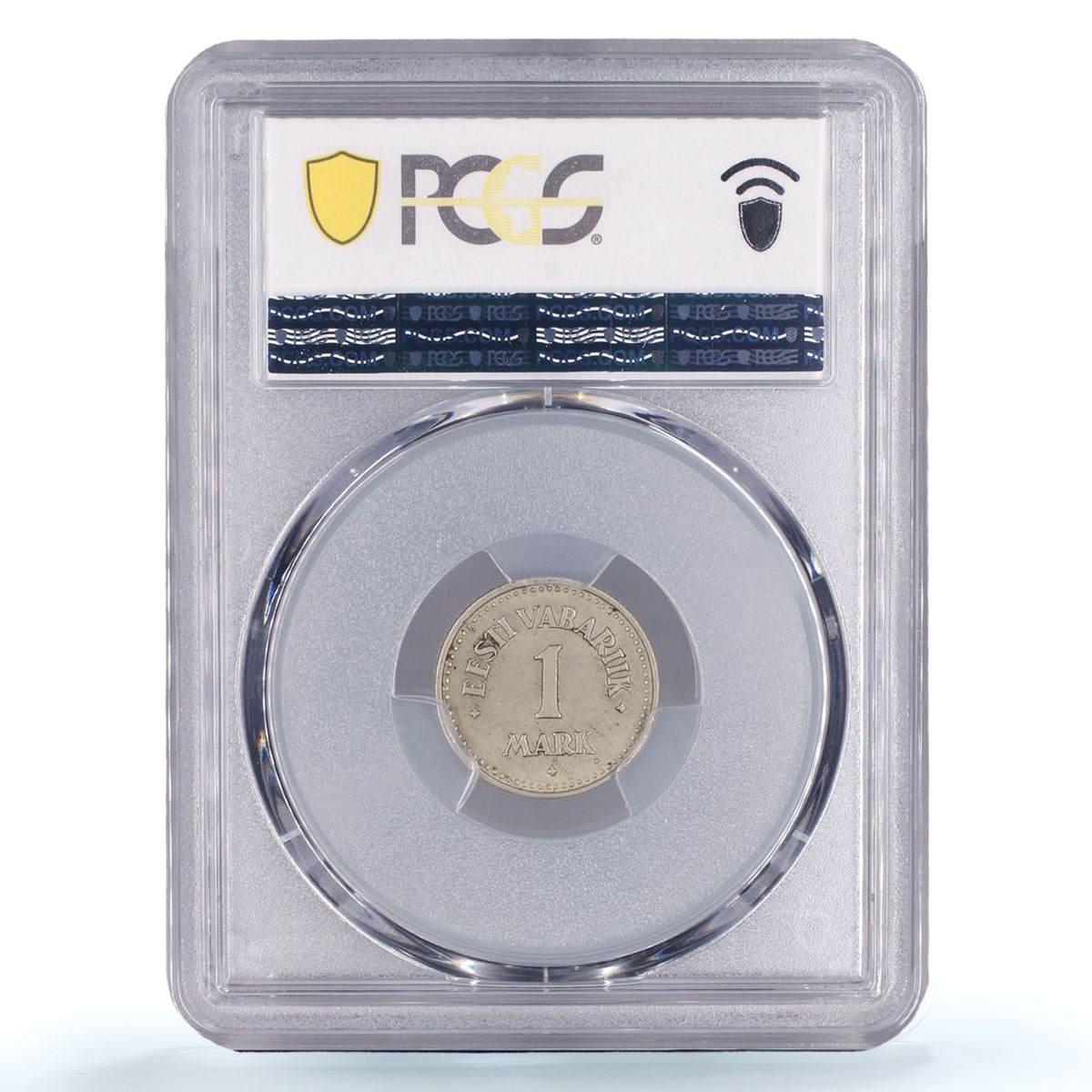Estonia 1 mark Regular Coinage Lions Arms KM-1a MS63 PCGS NiBronze coin 1924