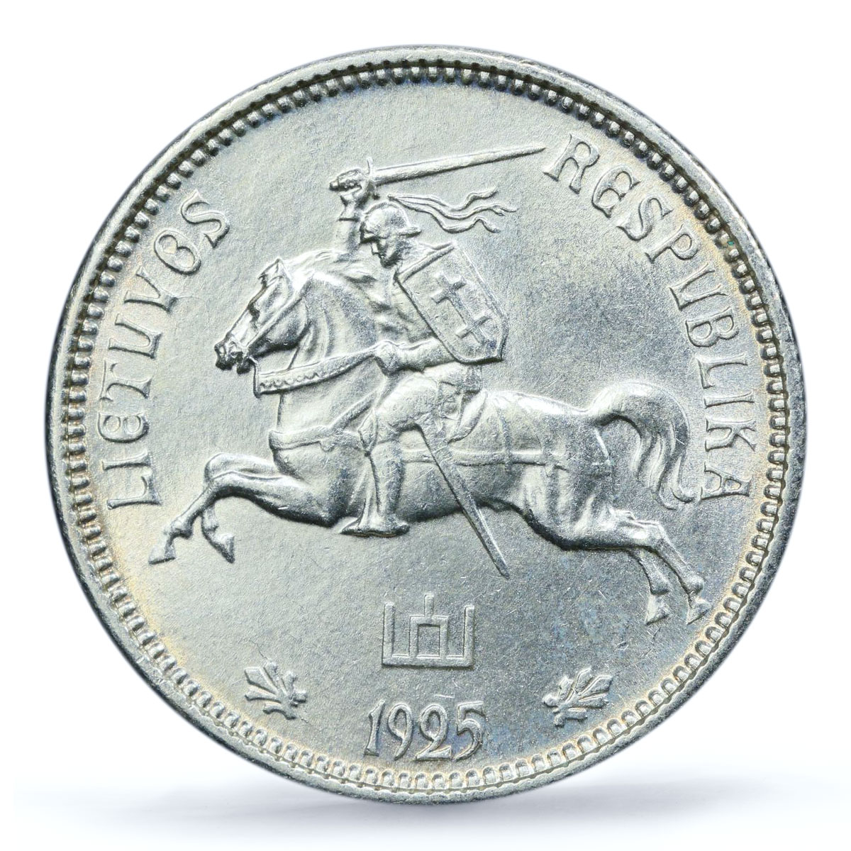 Lithuania 2 litu Republic Regular Coinage KM-77 UNC PCGS silver coin 1925