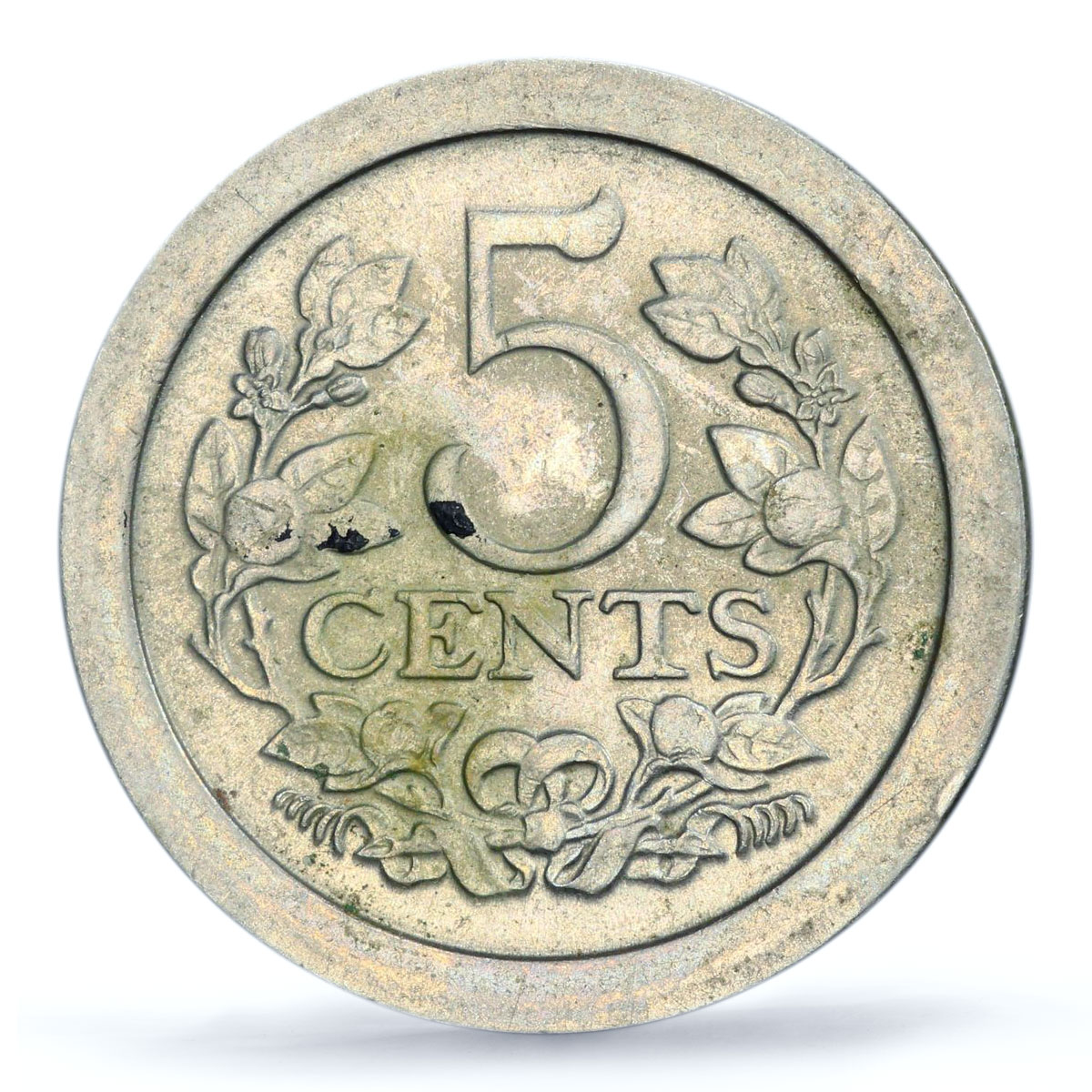 Netherlands 5 cents Regular Coinage Queen Wilhemina MS62 PCGS CuNi coin 1909