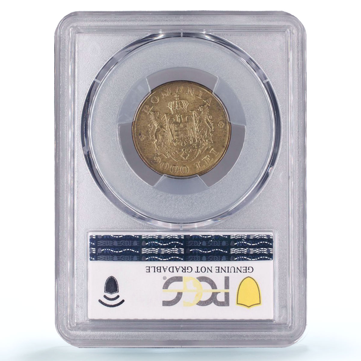 Romania 2000 lei Regular Coinage Mihai I KM-69 UNC PCGS NiBrass coin 1946