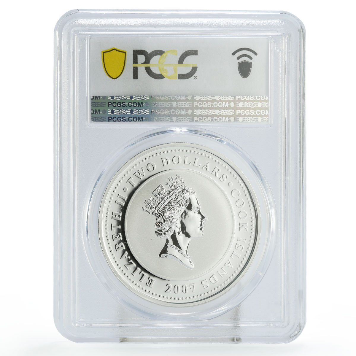 Cook Islands 2 dollars Sherlock Holmes Literature PL70 PCGS silver coin 2007