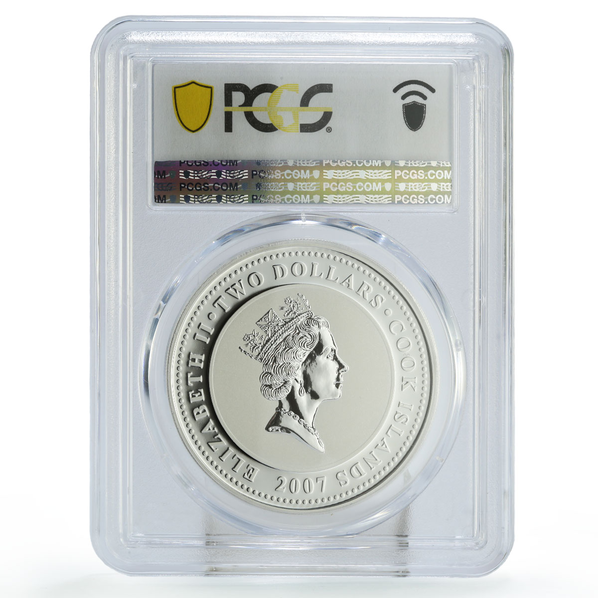 Cook Islands 2 dollars Sherlock Holmes Final Problem PL70 PCGS silver coin 2007