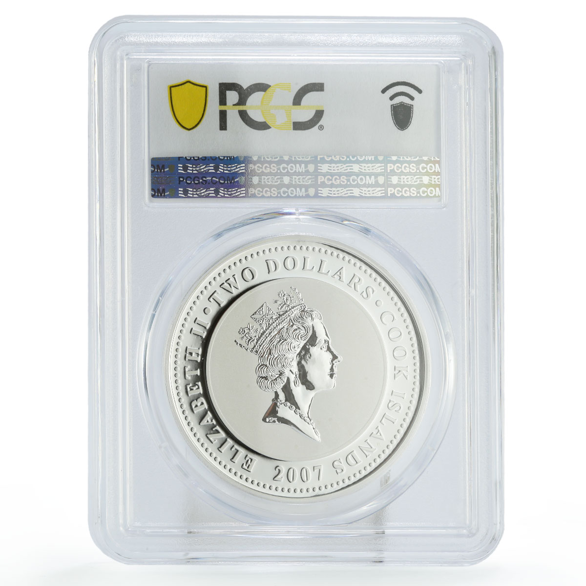 Cook Islands 2 dollars Sherlock Baskervilles Hound PL69 PCGS silver coin 2007