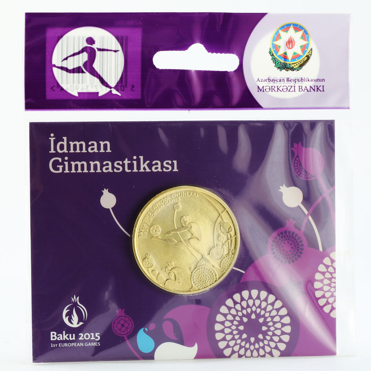 Azerbaijan set 5 coins European Games in Baku copper-nickel 2015