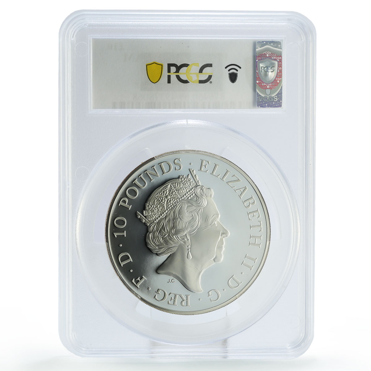 Great Britain 10 pounds Silver Britannia w/ Lion PR69 PCGS 5 oz silver coin 2021