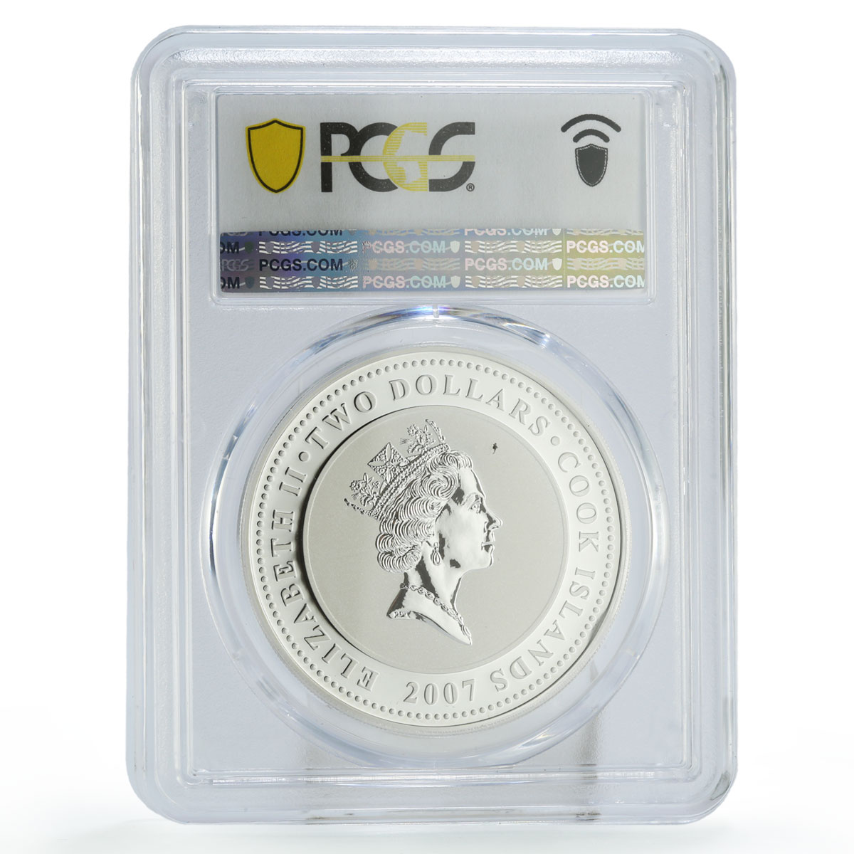 Cook Islands 2 dollars Sherlock Holmes Sign of Four PL68 PCGS silver coin 2007
