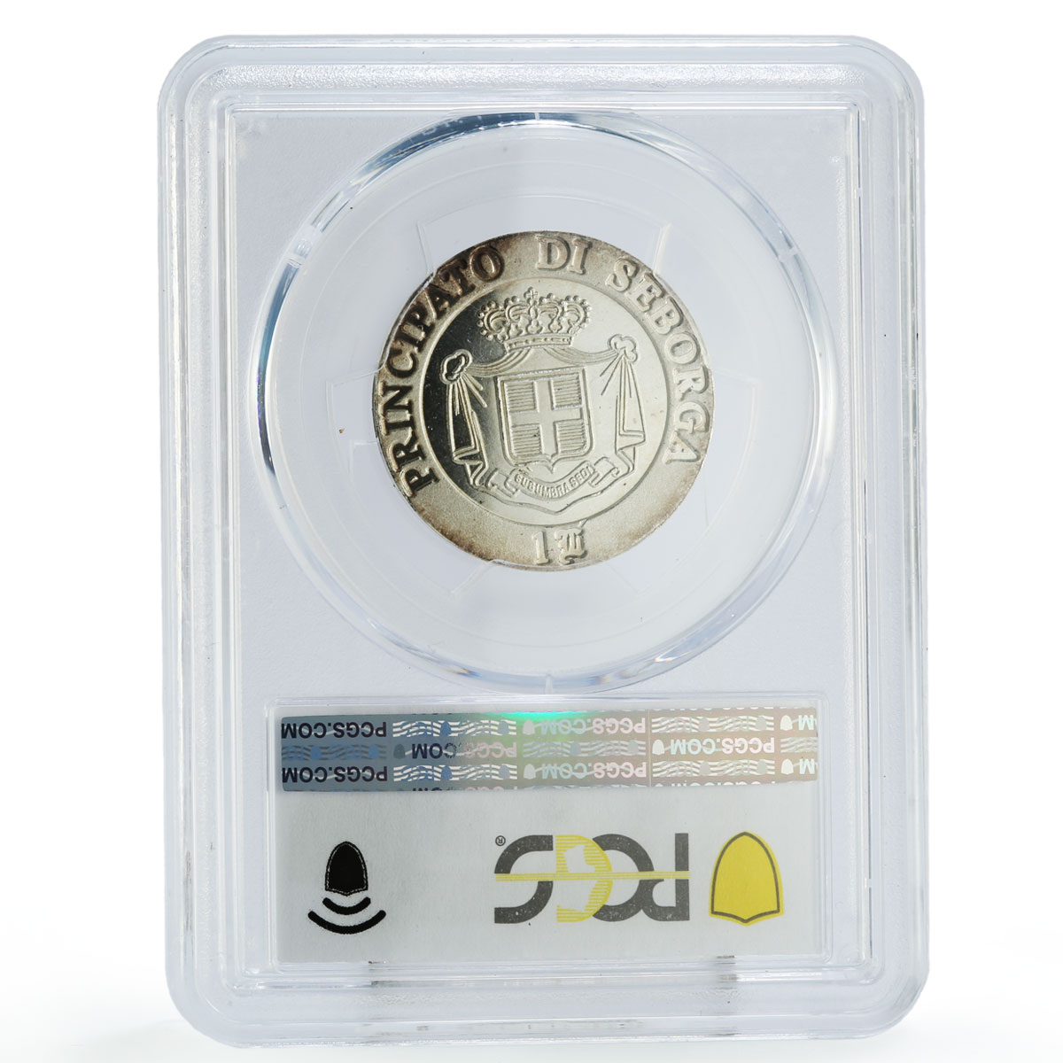 Italy Seborga 1 luigino King Georgio I Coinage X#11 MS66 PCGS silver coin 1995