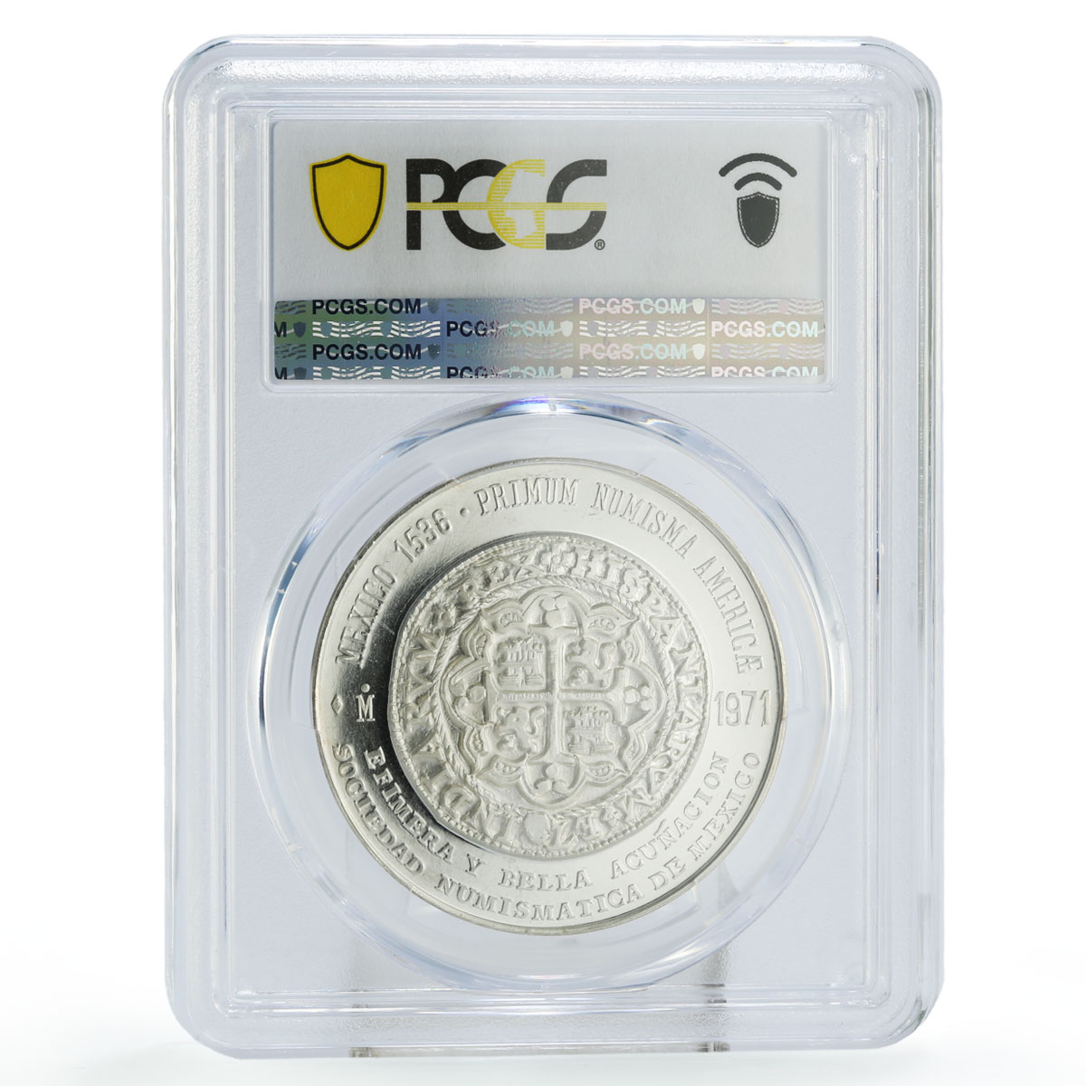 Mexico Numismatic Society Luis I 8 Reales SP67 PCGS silver token medal coin 1971