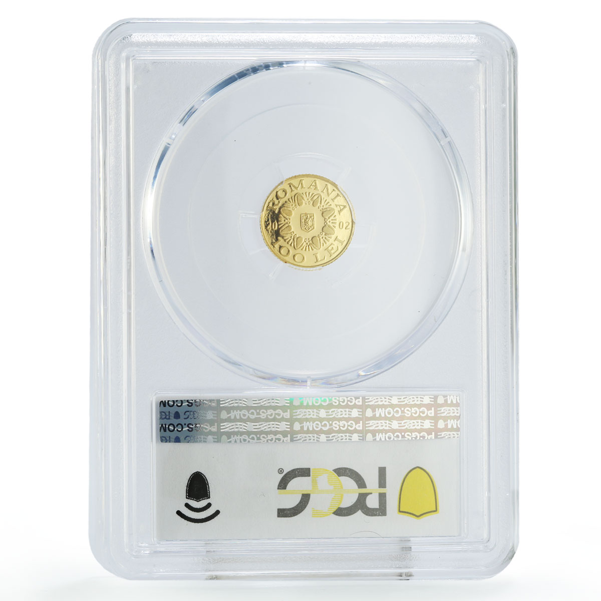Romania 100 lei Treasures Poiana Cotofenesti Helmet PR69 PCGS gold coin 2002