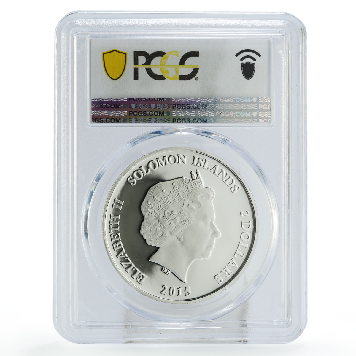 Solomon Islands 2 dollars Treasures Canopic Jars PR69 PCGS silver coin 2015