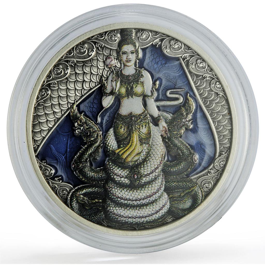 Cameroon 500 francs Mythology Buddhism Hinduism Naga Nagi Snake silver coin 2023