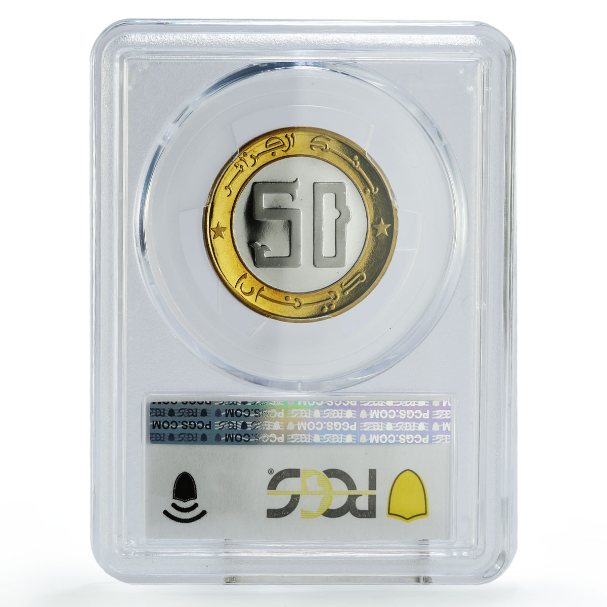Algeria 50 dinars Regular Coinage Dama Gazelle Fauna PR69 PCGS bimetal coin 1992