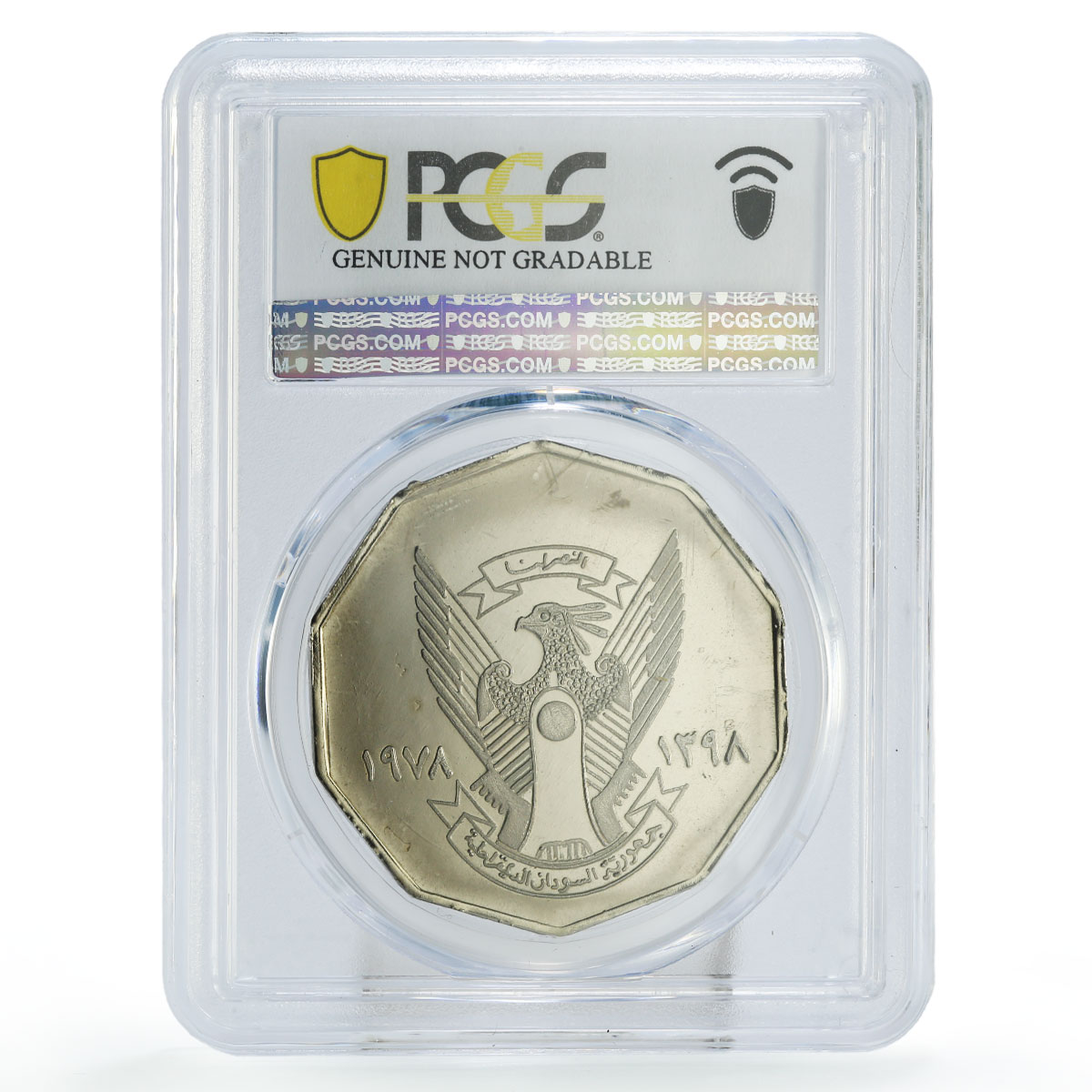 Sudan 1 pound FAO World Food Day Rural Women UNC PCGS CuNi coin 1978