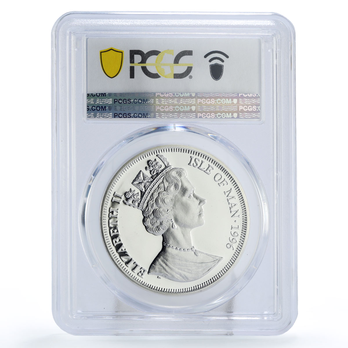 Isle of Man 1 crown Preserve Planet Razorbill Bird PR70 PCGS silver coin 1996