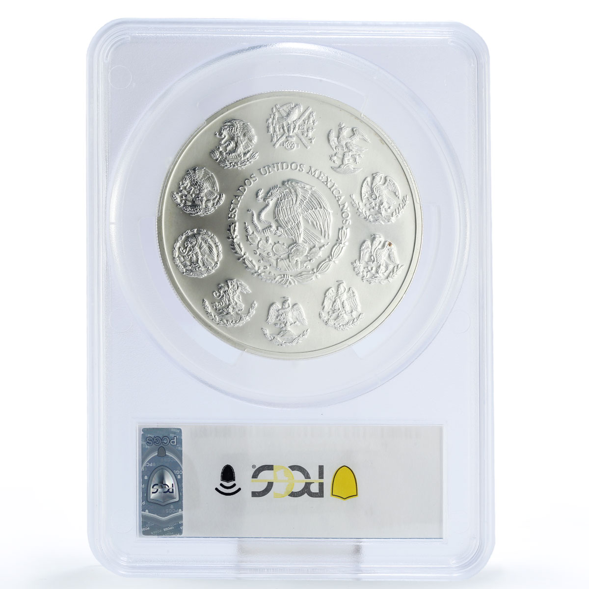 Mexico 5 onzas Libertad Angel of Independence MS69 PCGS 5 oz silver coin 1996